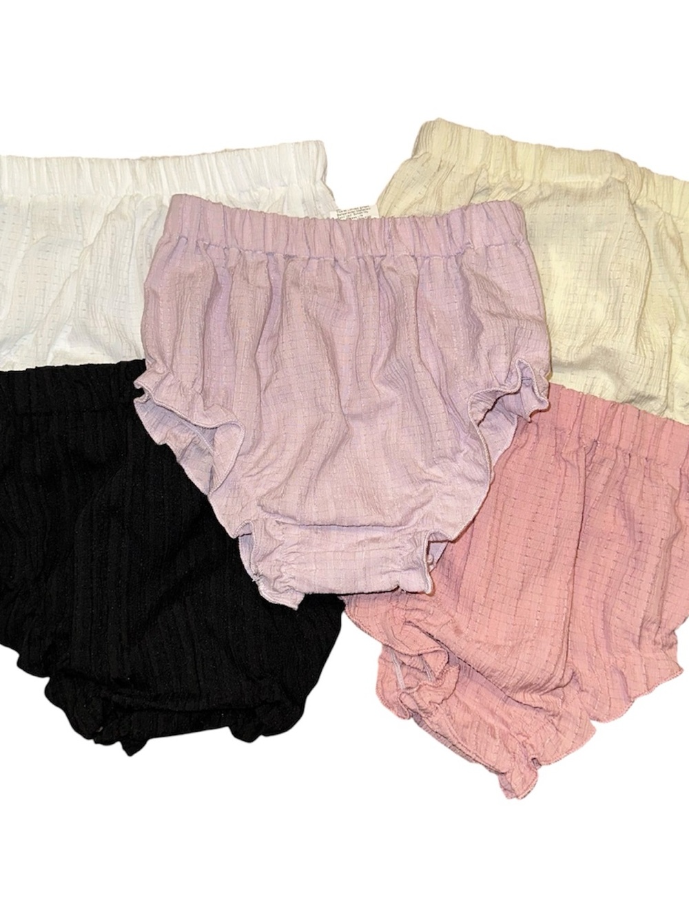 SHEIN Baby Bloomers Set in Black, White, Cream, Pink, Lavender